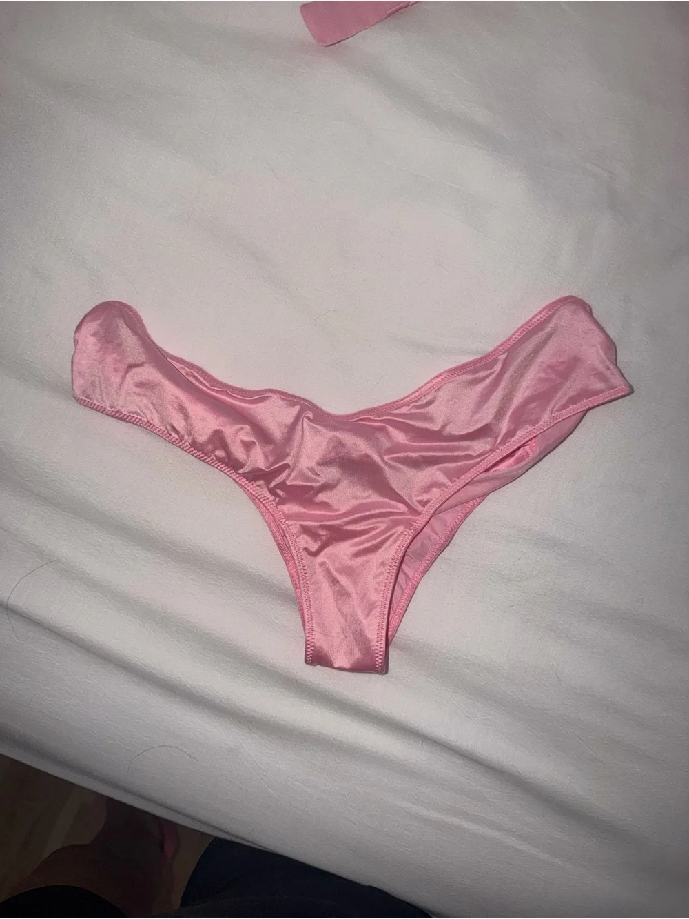 VS Vintage Bow Pink Women's Brief & Push Up Bra